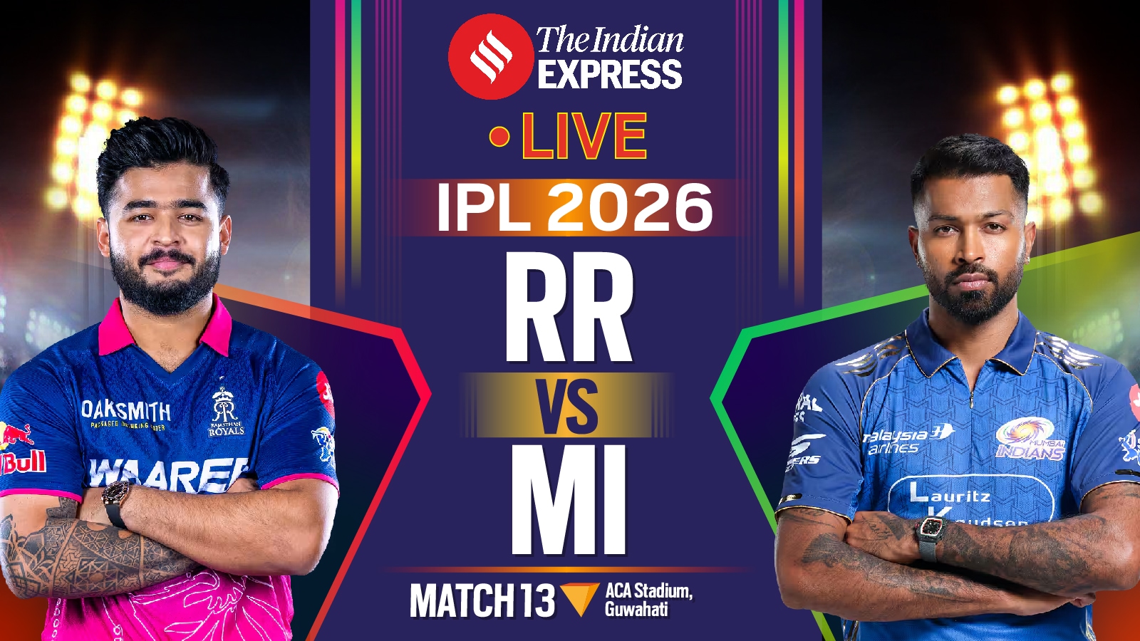 IPL 2026, Rajasthan Royals (RR) vs Mumbai Indians (MI) Live Score
