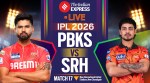 IPL 2026, Punjab Kings vs Sunrisers Hyderabad Live Score: PBKS take on SRH in Mullanpur on Saturday.