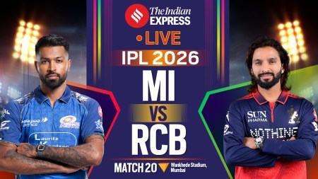 IPL 2026, Mumbai Indians vs Royal Challengers Bengaluru Live Cricket Score: MI face RCB at the Wankhede Stadium.