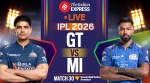 GT vs MI IPL Live Score
