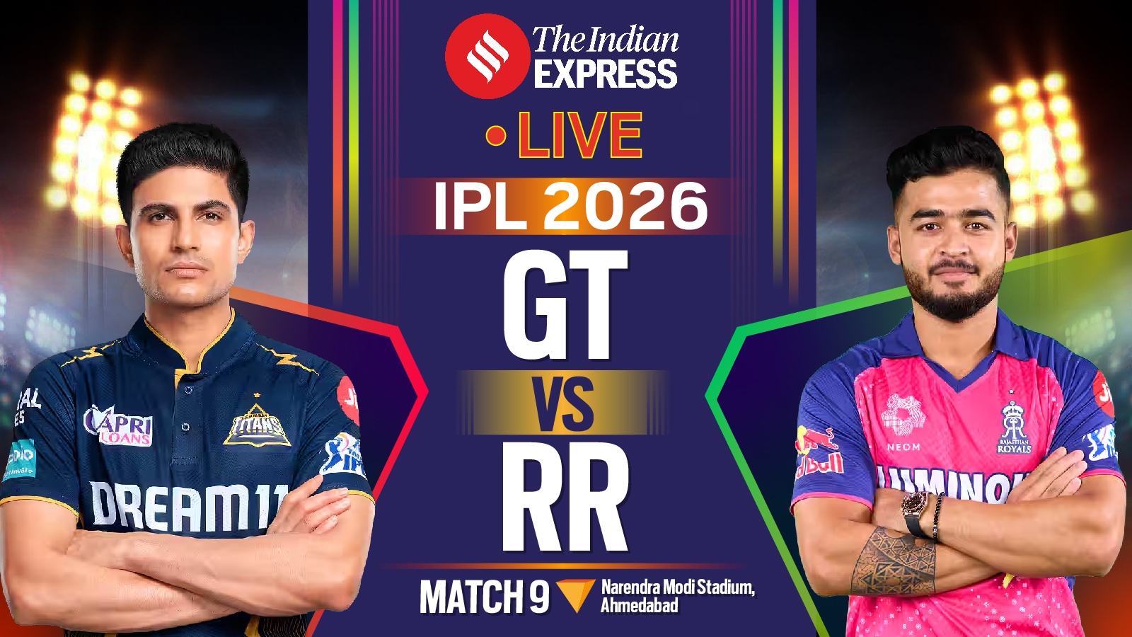  Gujarat Titans takes on Rajasthan Royals in Ahmedabad.