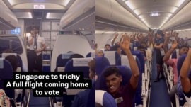 IndiGo pilot Tamil Nadu voting message viral video
