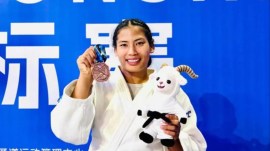 A continental medal now in her pocket, Inunganbi is looking at the Commonwealth Games and Asian Games. But she is measured about what it will take. (IIS Instagram)