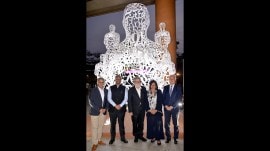 Jaume Plensa sculpture at Bengaluru KIA