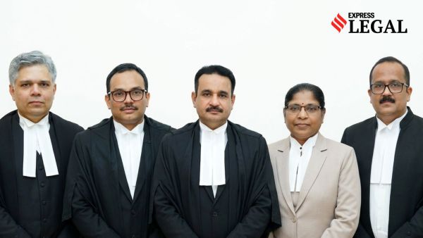 Justices Devan Ramachandran, Gopinath P, A Badharudeen, M B Snehalatha, and Jobin Sebastian
