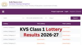 KVS Lottery Results 2026 Out kvsangathan