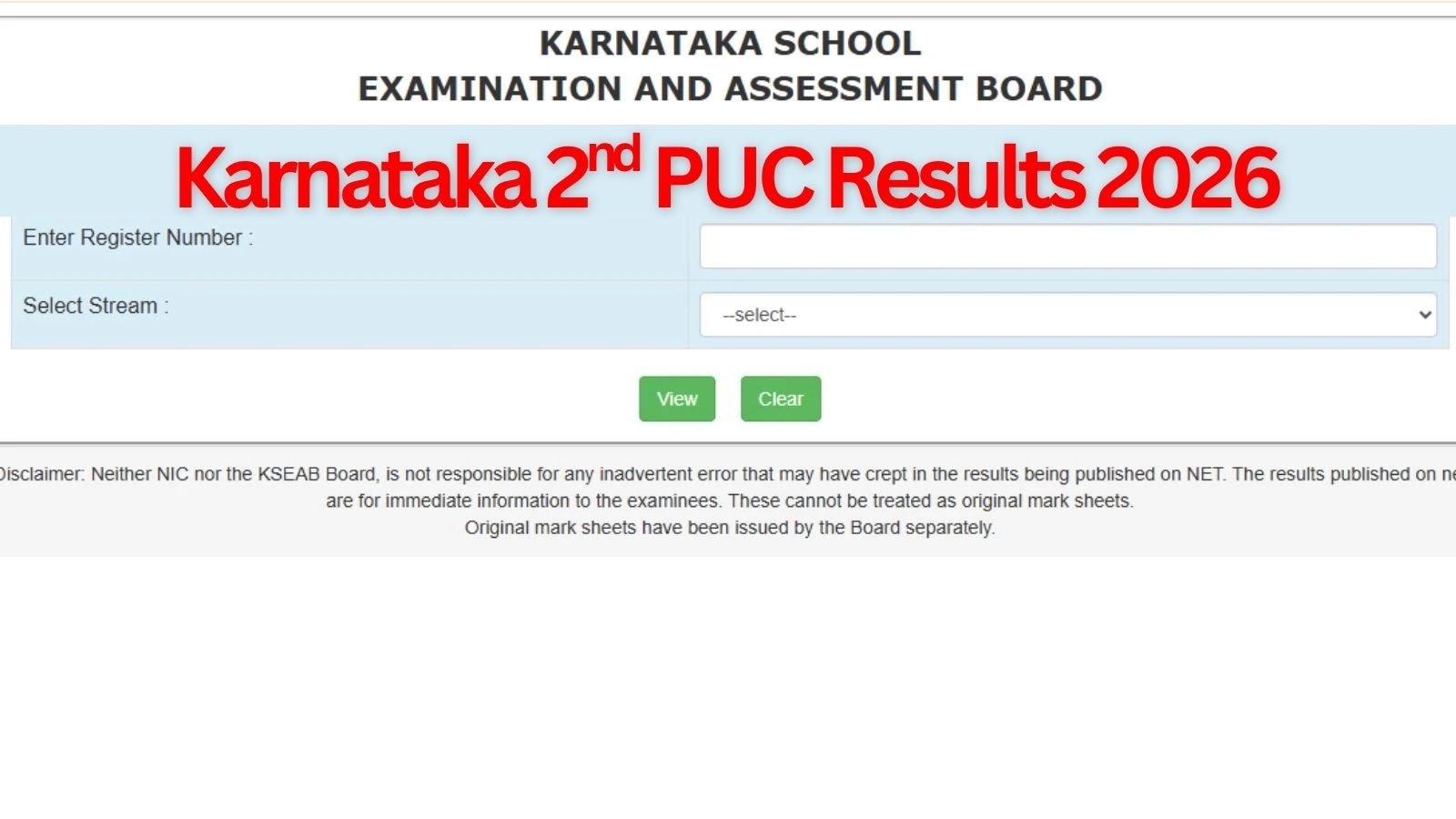 KSEAB Karnataka 2nd PUC Result 2026 Live Updates: Class 12th Arts, Science, Commerce marks memo release dates in the past