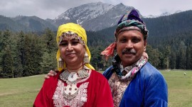 Kaustubh Ganbote with his wife