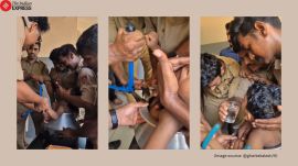 Kerala boy stuck in cooking pot