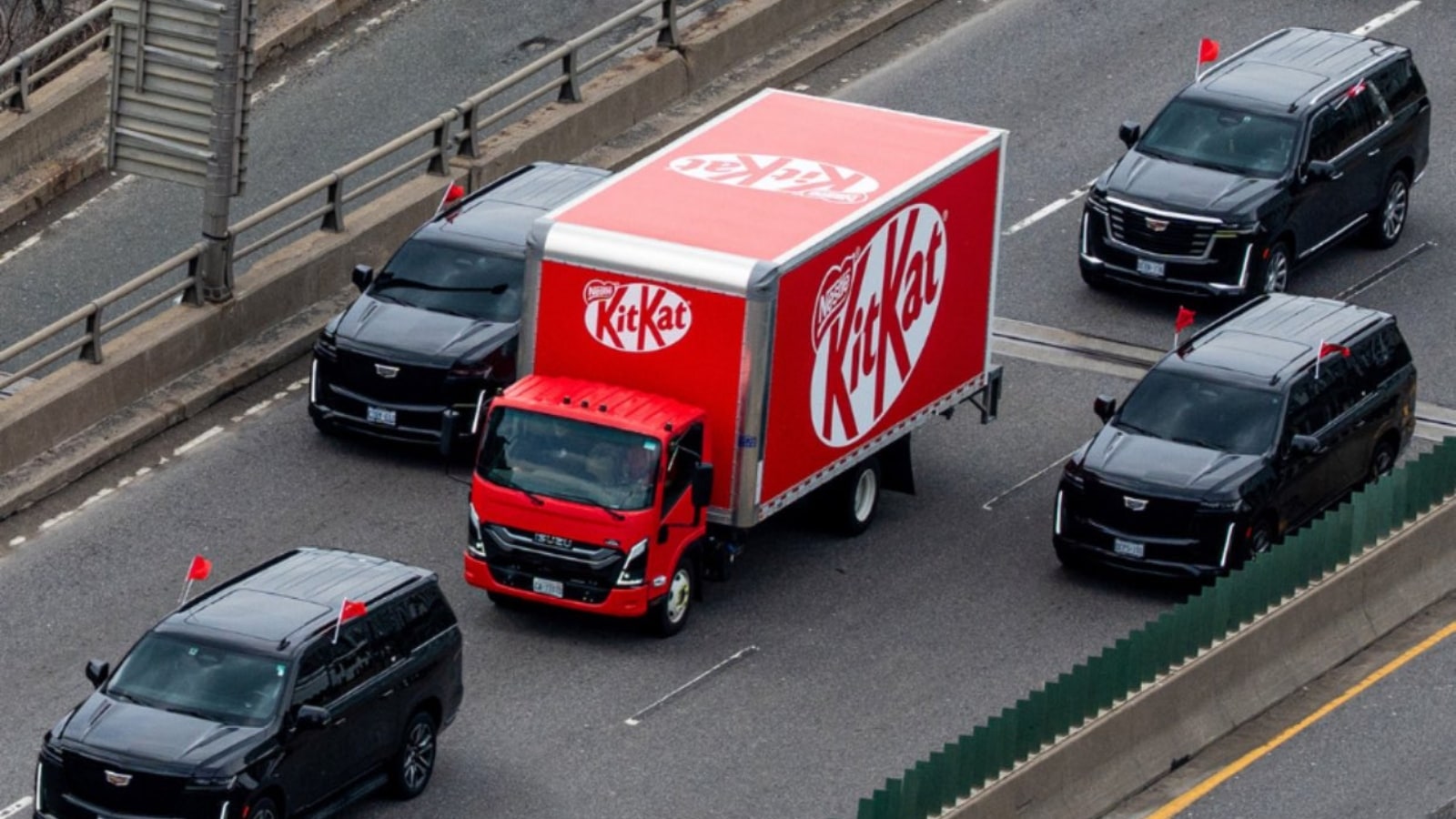 KitKat brings in convoy-style security to protect ‘chocolate truck’ after viral heist: ‘At least this shipment’s safe’