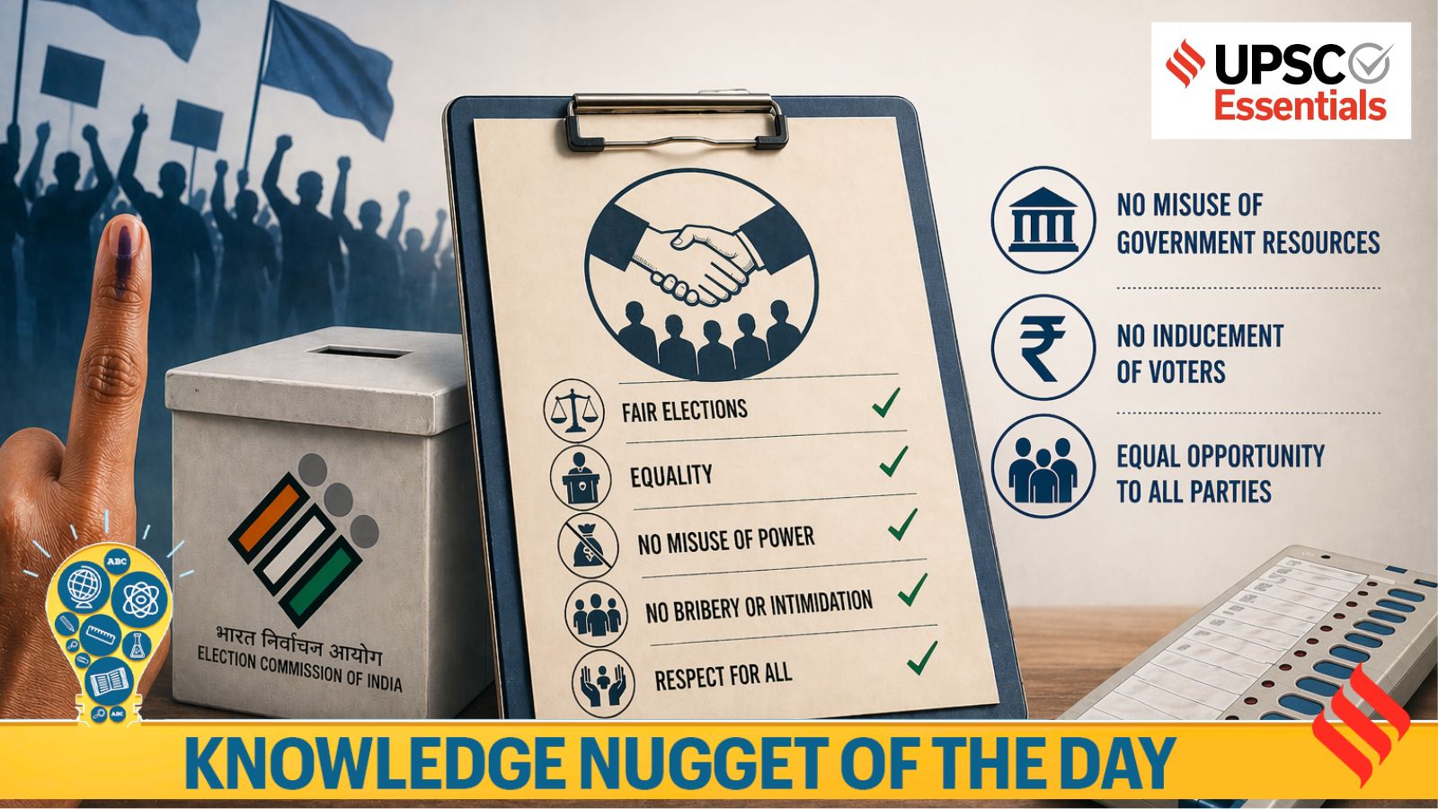 Knowledge Nugget | Model Code of Conduct: What parties can and cannot do during polls