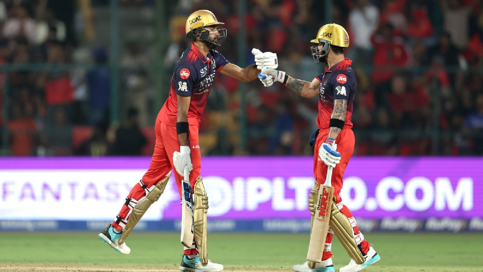 Virat Kohli, Devdutt Padikkal fire RCB to five-wicket win over GT in Chinnaswamy farewell