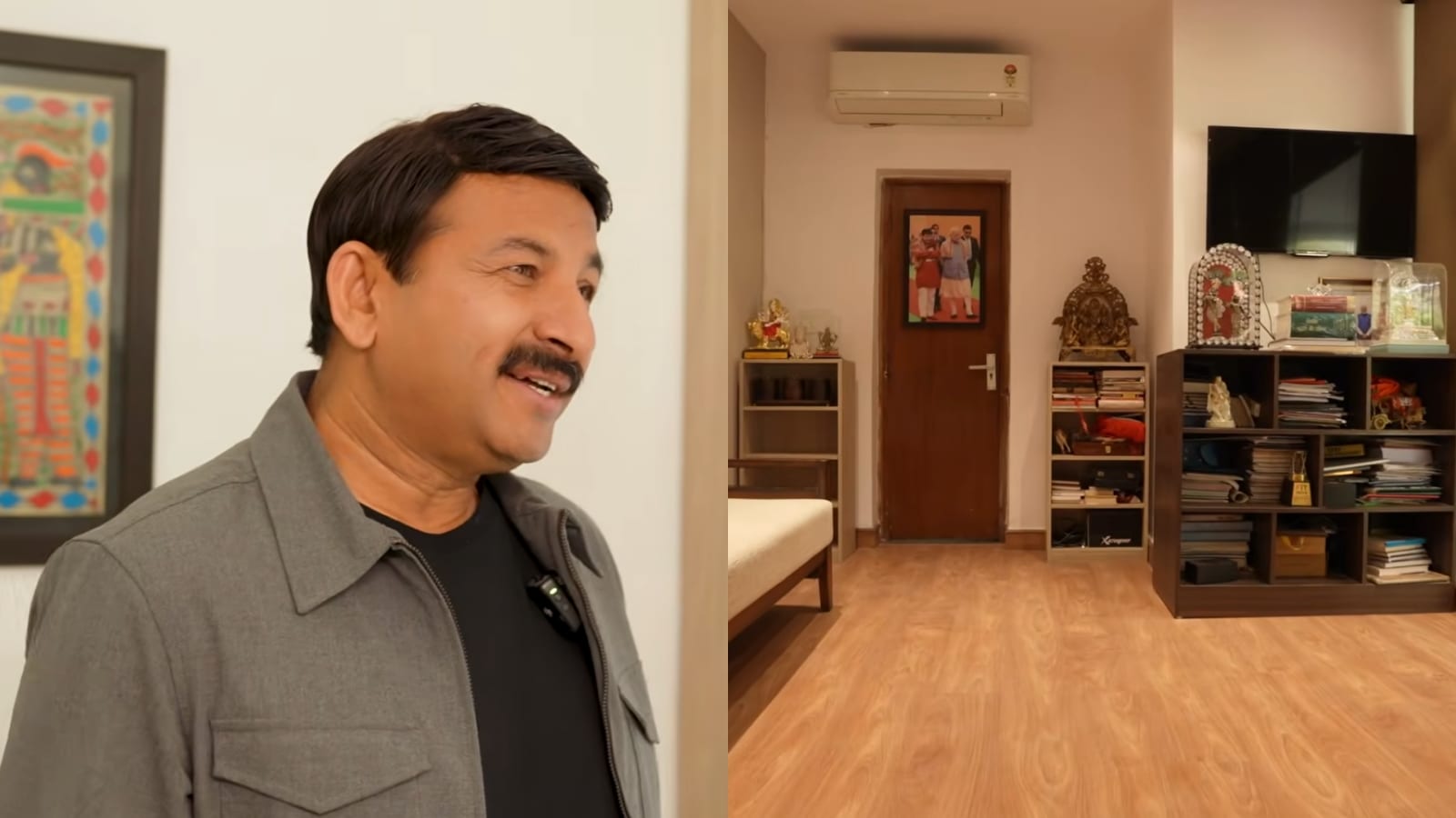 Inside Manoj Tiwari’s Delhi residence: Antique sword collection, Kashmir room, gym garden, and more