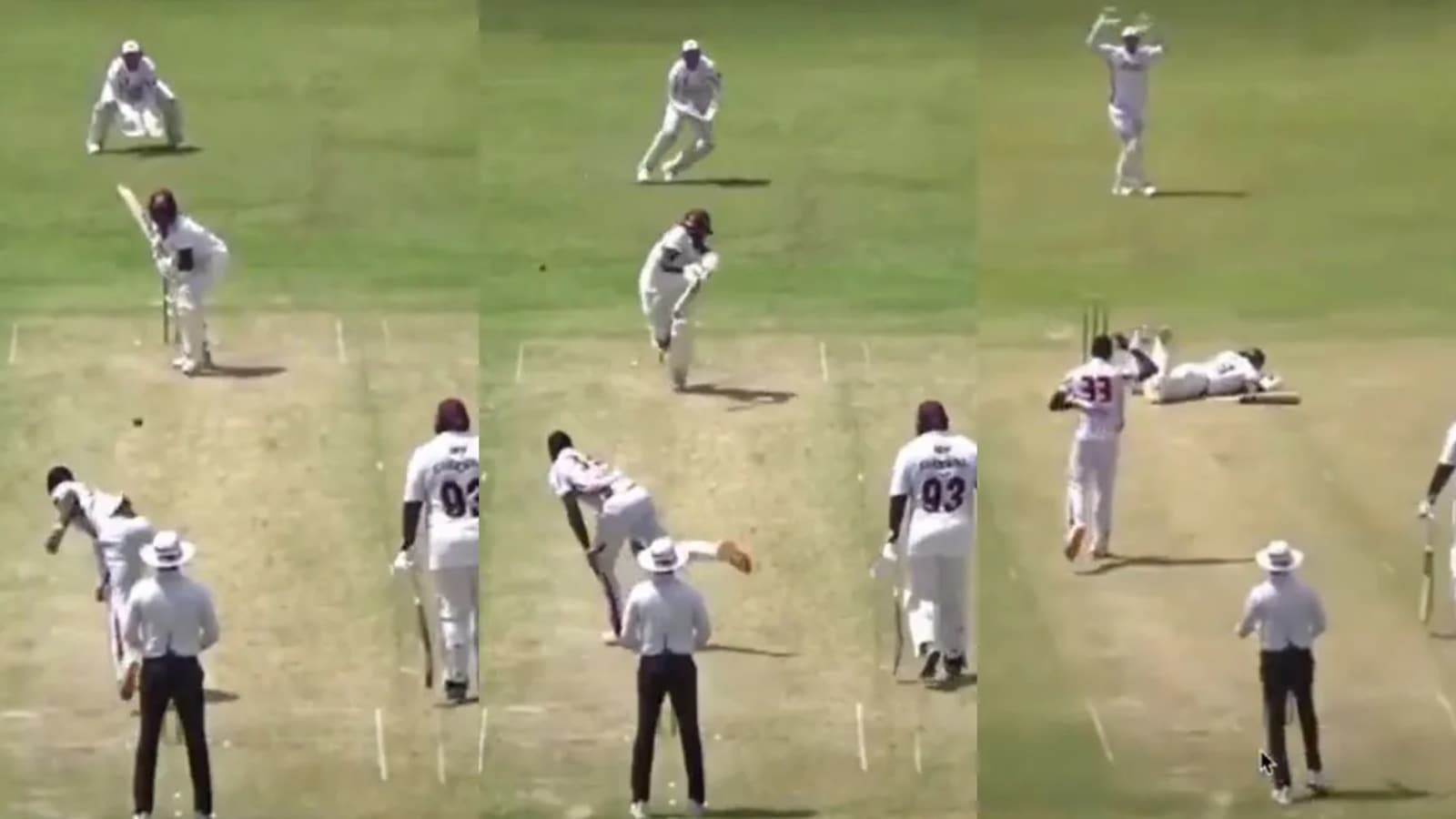Dangerous pitch abandons West Indies domestic match in Antigua as Jayden Seales bouncer strikes Jeremiah Louis on helmet