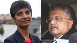 Menaka Guruswamy and Tushar Mehta