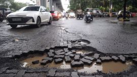 Sethi said, despite the claims that the road samples had passed quality tests, the condition of the road, which was constructed around 20-22 days ago, is alarming.