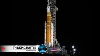 NASA’s Space Launch System (SLS) rocket and Orion spacecraft, secured to the mobile launcher, are seen at Launch Pad 39B, Saturday, Jan. 17, 2026, at NASA’s Kennedy Space Center in Florida. (Image: NASA/Joel Kowsky)
