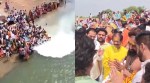 Narmada River milk ritual video