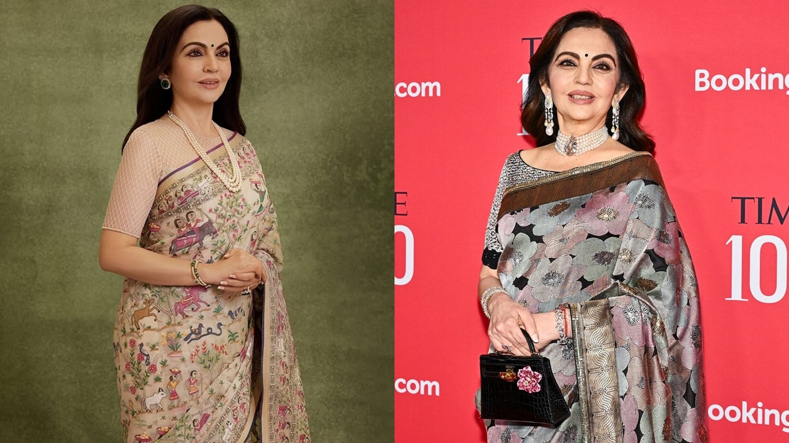 Nita Ambani’s ‘tribal lore’ Bengali heirloom sari at 2026 TIME100 summit took 24 months to weave