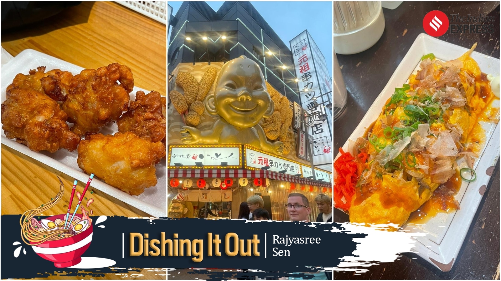 Soup bowls, octopus balls, and fried ice cream: A food tour through the streets of Shinkensai in Osaka