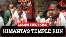 Himanta Biswa Sarma visits temples on election day | Assam Election 2026
