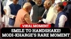 PM Modi and Mallikarjun Kharge Shared a Rare Candid Moment at Ambedkar Jayanti Event