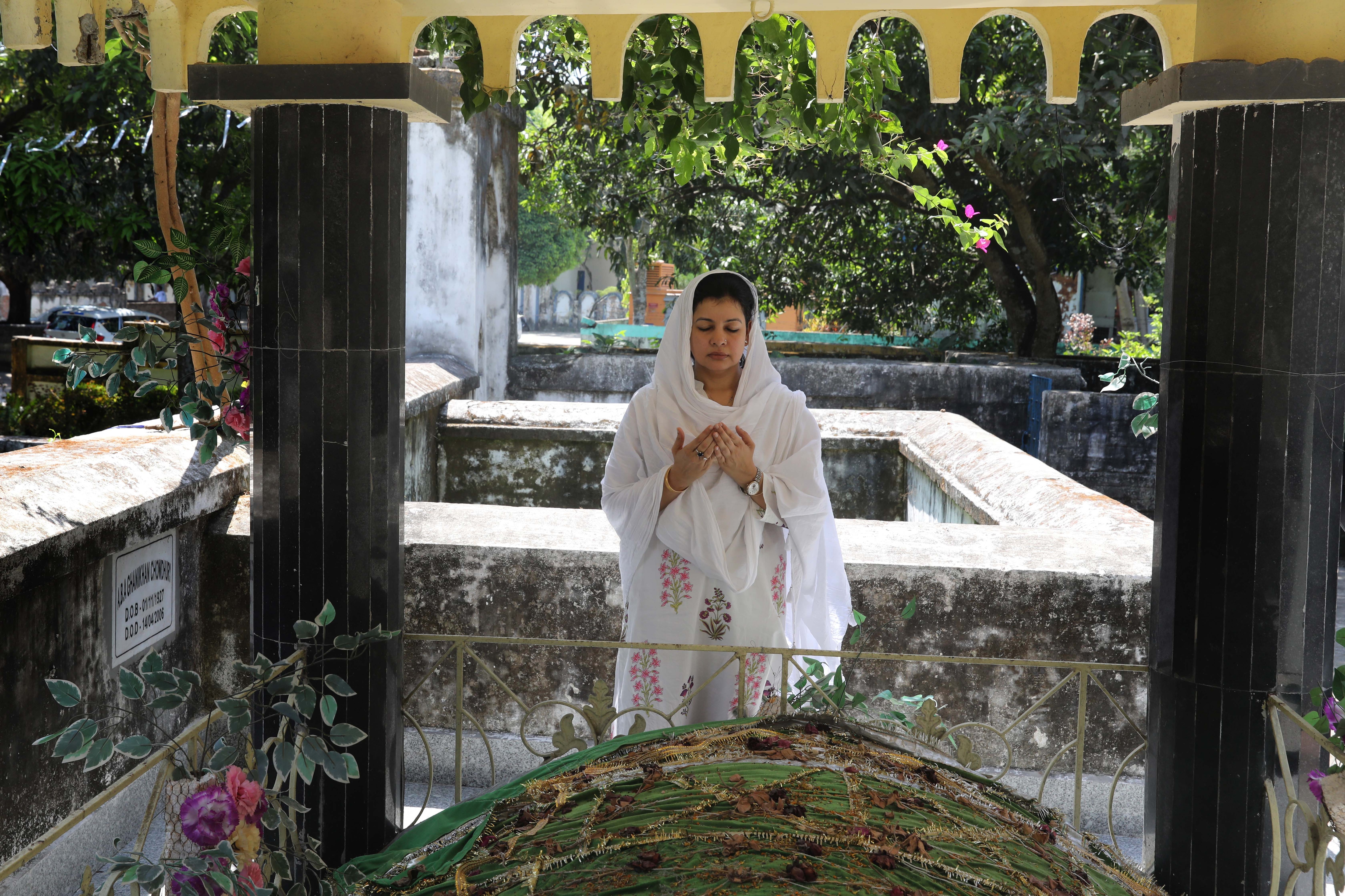 Mausam Noor Congress candidate  from Malatipur assembly constituency in Malda district. at her ancestral  house in Kotwali, Malda. (Express photo by Partha Paul)