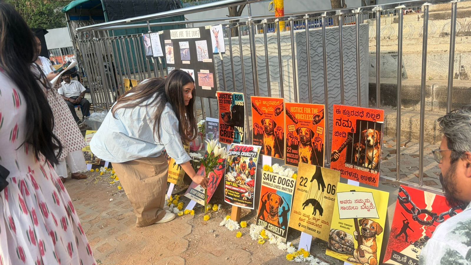 ‘It makes my blood boil’: Actor Ramya breaks down at protest over ‘cruelty’ to dogs in Bengaluru