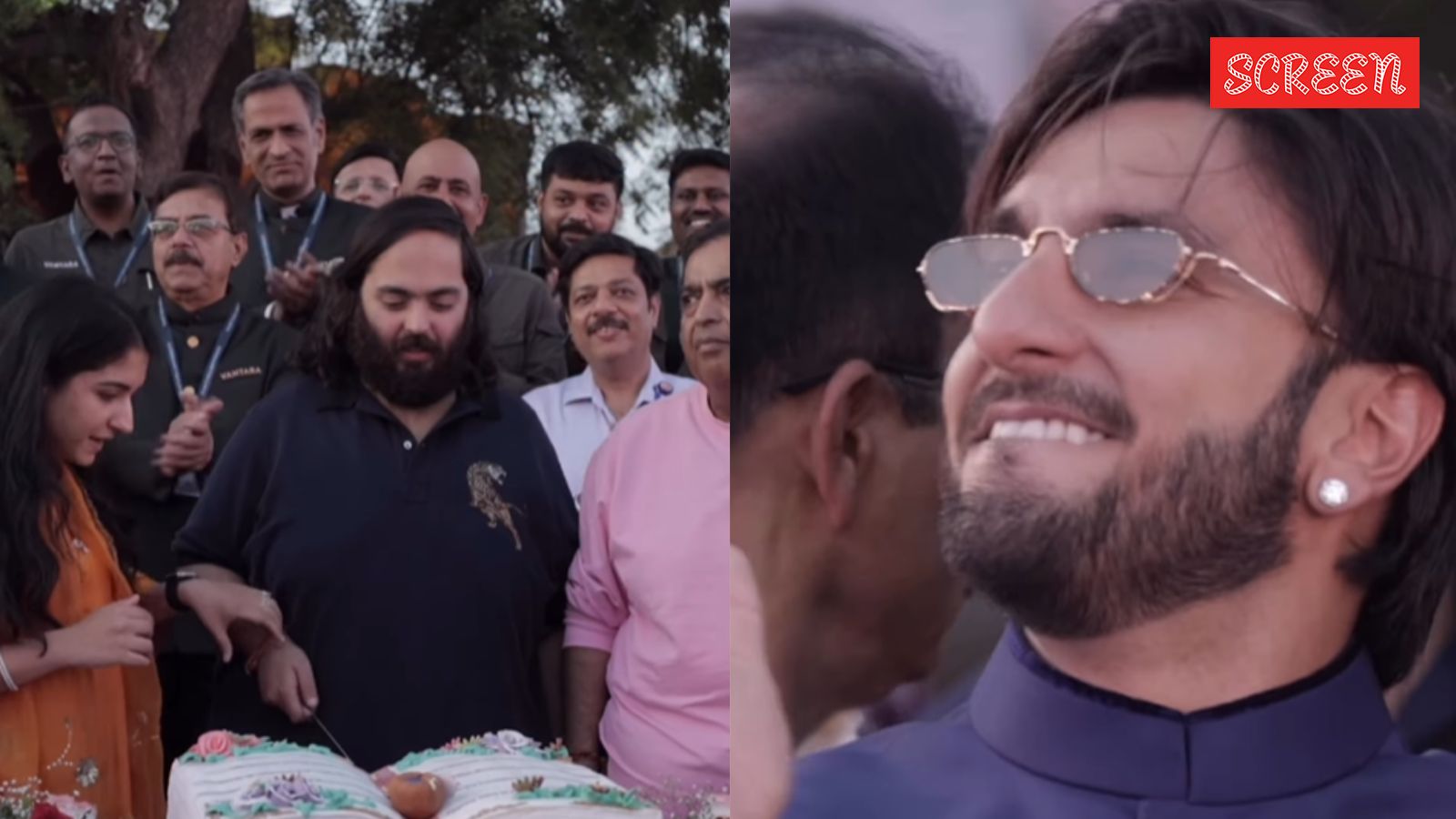 Anant Ambani celebrates birthday in Jamnagar with Dhurandhar star Ranveer Singh, Janhvi Kapoor; cuts cake with wife Radhika. Watch