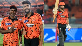Debutant duo Praful Hinge-Sakib Hussain and Ishan Kishan’s 91 fire SRH to dominant 57-run win over RR