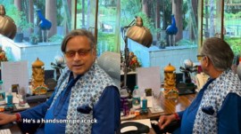 Shashi Tharoor peacock video