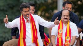 Axis My India’s chairman, Pradeep Gupta, when pressed on air about why his poll alone showed such a surge for TVK, conceded the tally could “come down to 70” seats, vijay