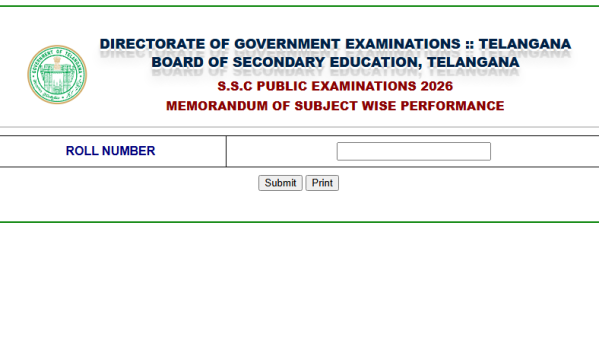 TS SSC result Class 10 