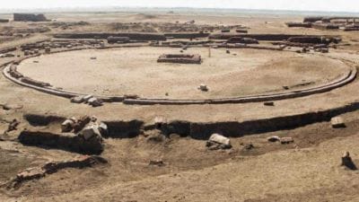 The newly excavated temple is dedicated to a local deity known as Pelusius. At its heart lies a large circular basin measuring about 35 metres in diameter.(Image: Facebook/ Ministry of Tourism and Antiquities وزارة السياحة والآثار)
