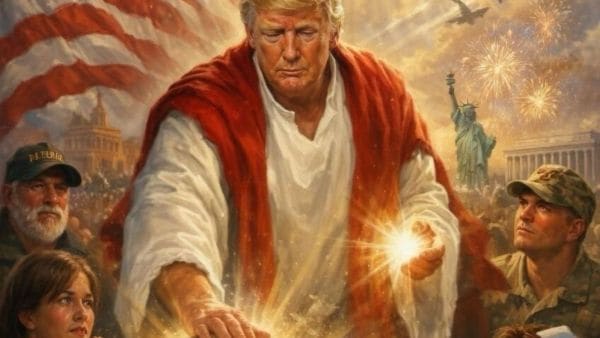 Trump shares AI image depicting himself as Jesus after ‘weak on crime’ swipe at Pope Leo 2 US President Donald Trump posted this AI generated Image of himself depicting as Jesus. (Donald J Trump/ Truth Social)