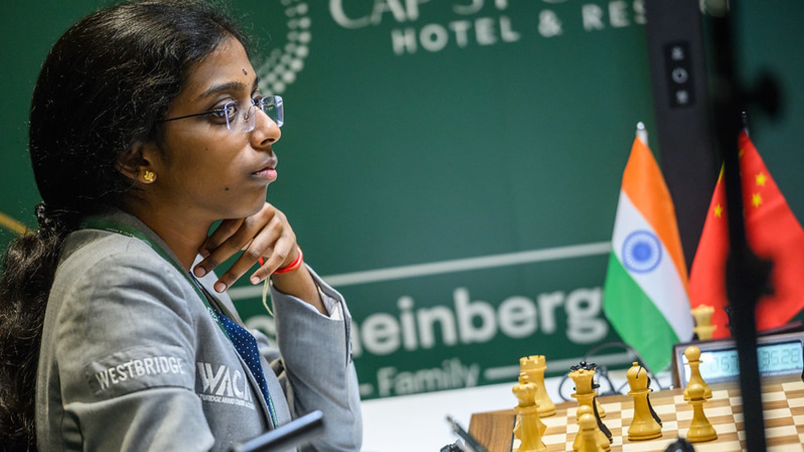 Candidates: R Vaishali makes most of second life offered by time-muddled Tan, to score second successive win; Moves to second spot