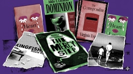 A pictorial depiction of the books on the shortlist of the Women's Prize in Fiction.