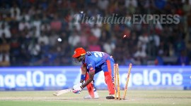 There were no indications of Delhi's pitch having the kind of spice that the scorecard suggests. (Express Photo by Praveen Khanna)