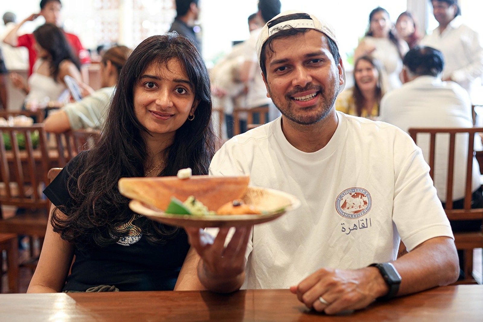 Akhil Iyer and Shriya Narayan, founders of Benne (Express photo by Akash Patil)