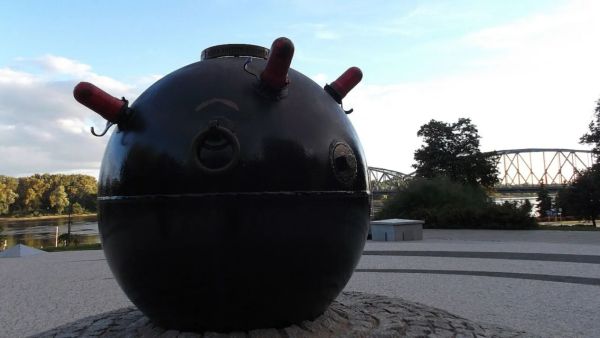 An old-fashioned ‘contact’ mine. 