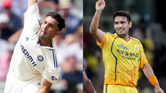 Kamboj had a forgettable Test debut and it took a while for him to recover from it. He is now the joint-highest wicket-taker for Chennai Super Kings this IPL season (AP/PTI Photo)