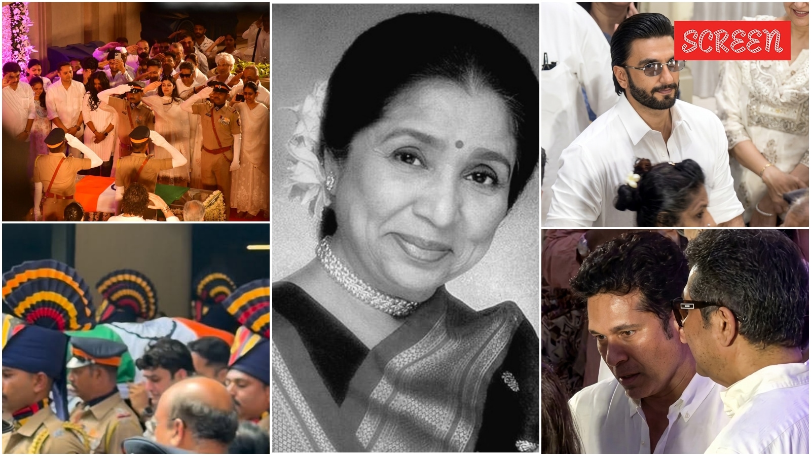 Asha Bhosle Last Rites LIVE Updates: Wrapped in Tricolour, Asha Bhosle begins her last journey; Ranveer Singh, AR Rahman, Sachin Tendulkar bid final goodbye