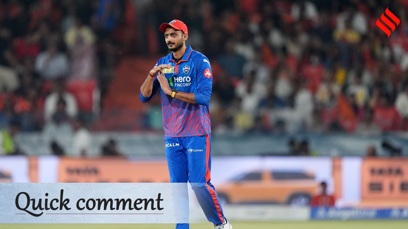 Axar Patel had Kuldeep Yadav and himself. He chose Nitish Rana instead.