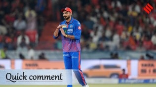 Axar himself and Kuldeep Yadav — two spinners most captains would hand full quotas without hesitation — bowled two overs each while Nitish Rana bowled his full quota of four. (BCCI/Creimas Photo)