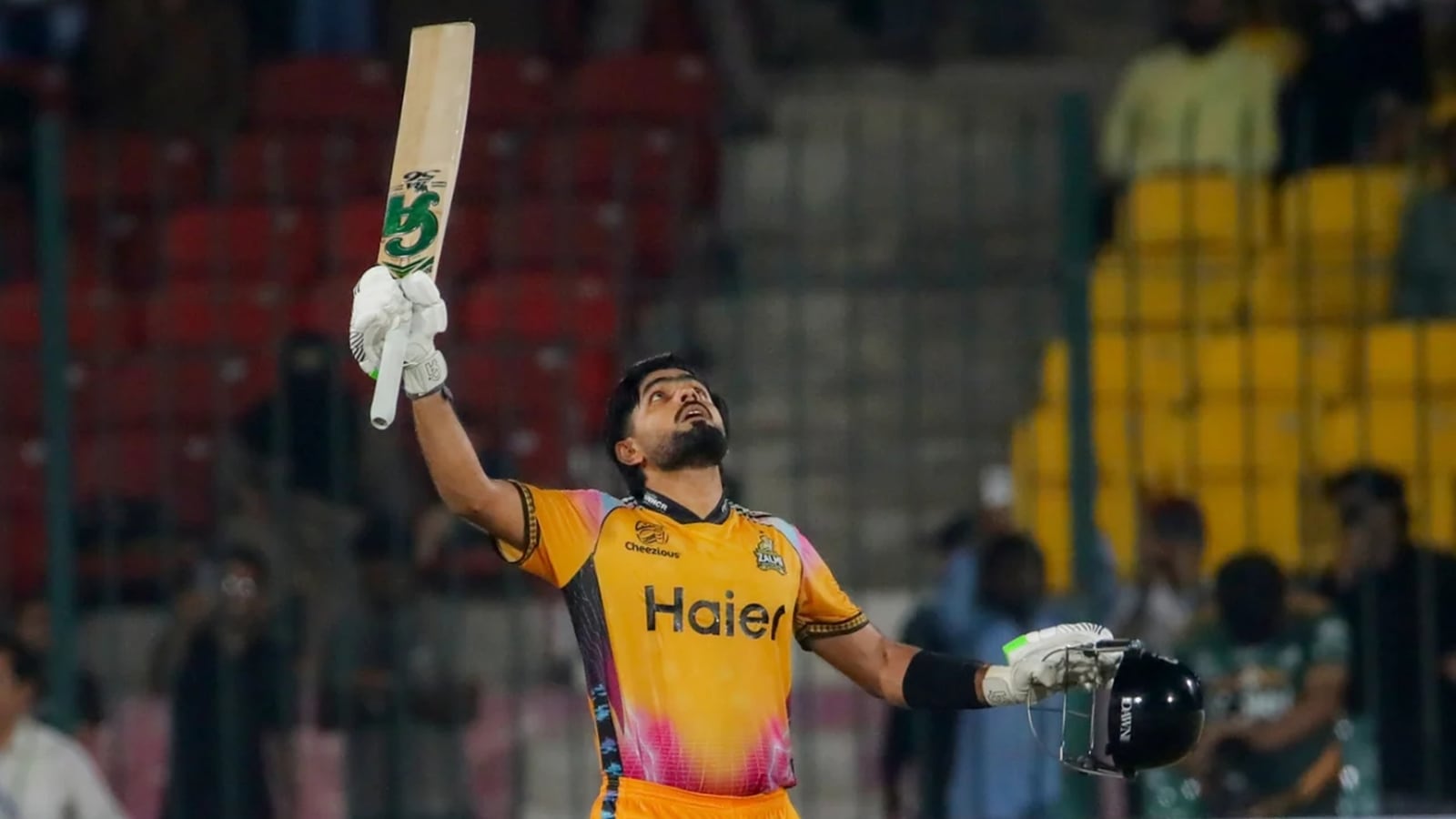 Babar's 103 in 59 balls was his eighth T20 century in matches played in Pakistan. (PSL Photo)