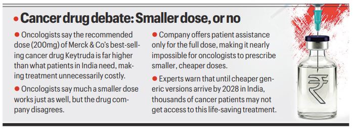 To lower cost burden, oncologists suggest smaller doses, but Keytruda says no