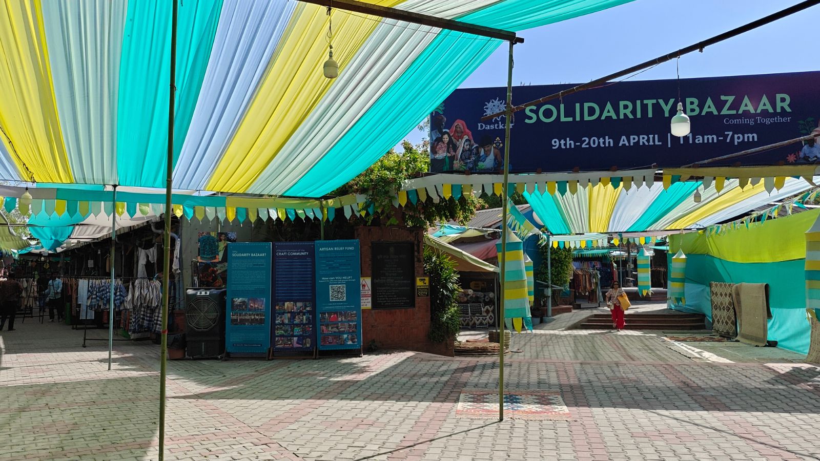 Weeks after devastating fire, Dastkar Haat rises from the ashes with a ‘Solidarity Bazaar’ to raise funds