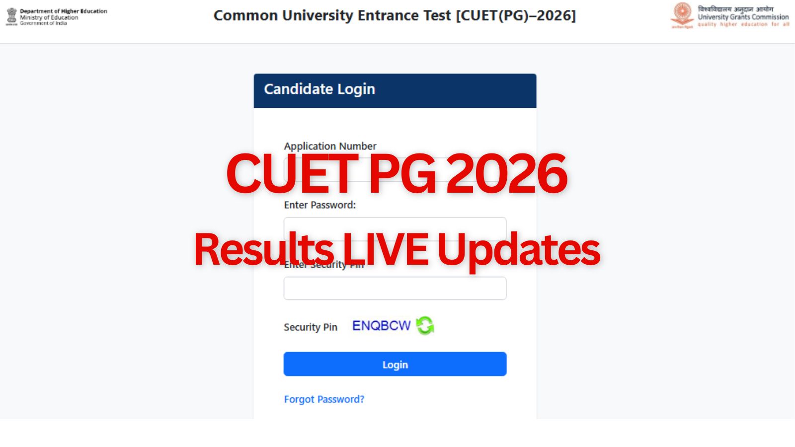 CUET PG 2026 result today