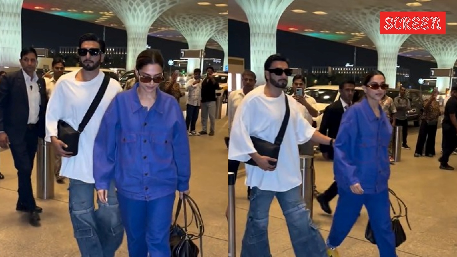 Deepika Padukone makes first appearance after pregnancy announcement; Ranveer Singh stays by her side