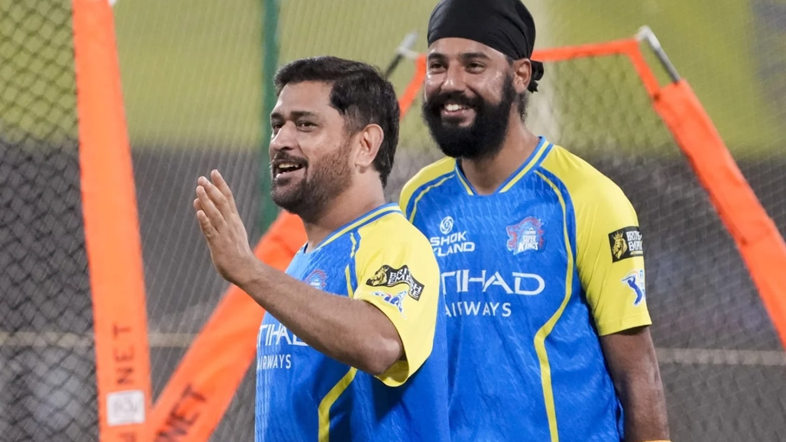 Dhoni has been following CSK's home matches from the team hotel but has been seen at practice sessions. (PTI Photo)